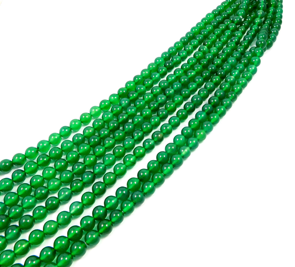 Green Onyx Beads 15 Inch Strand 8mm Round Natural Gemstone Jewelry Wholesale Lot