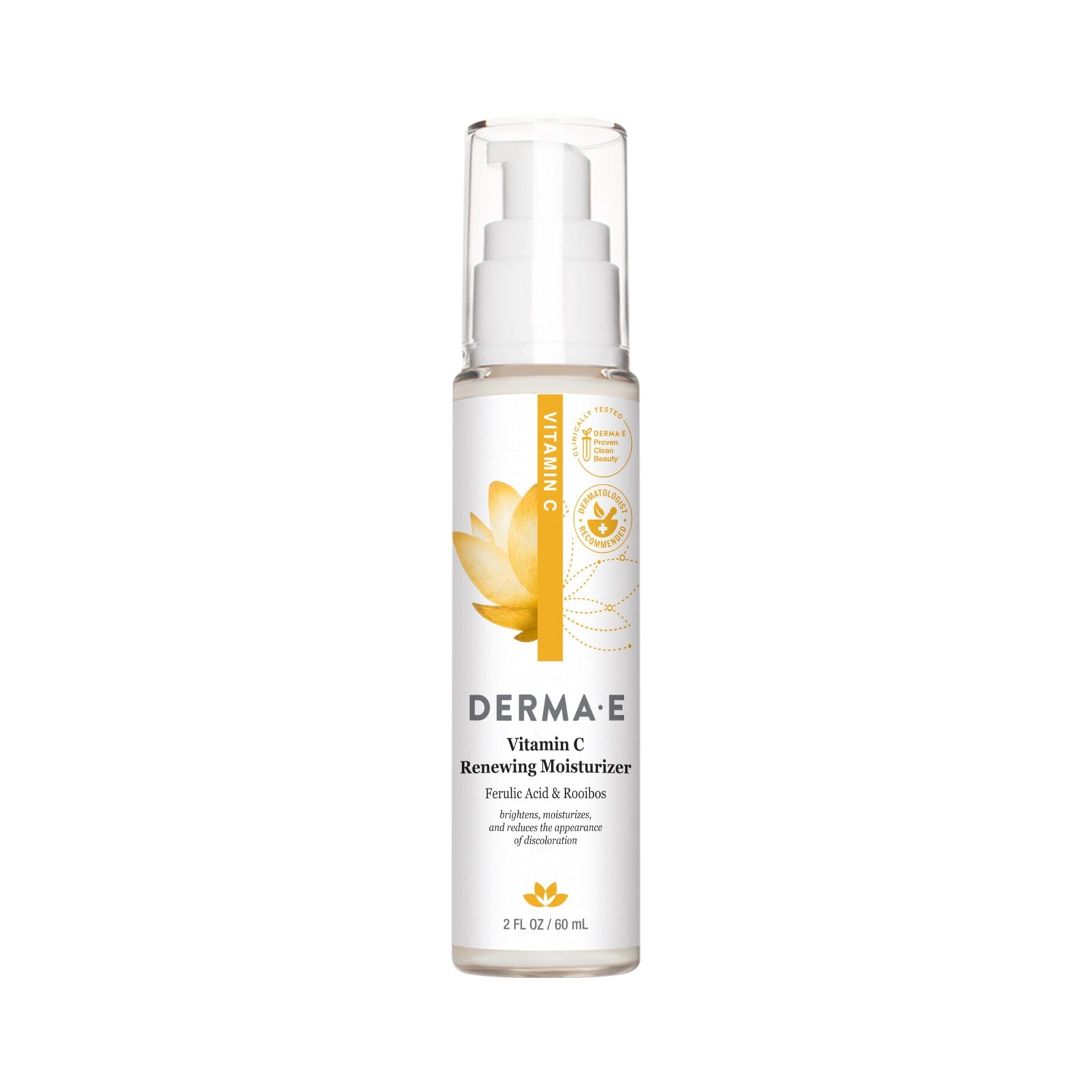 Derma E Vitamin C Renewing Face Moisturizer, 2 Oz, Brightening and Hydrating Fac