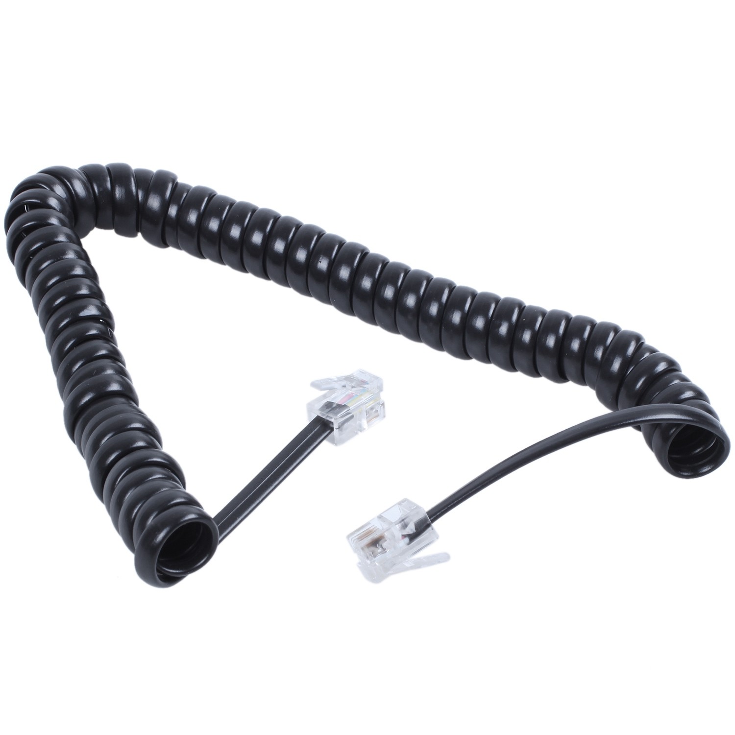 Replacement RJ9 4P4C Plug Coiled Stretchy Telephone Handsets Cable Line1800