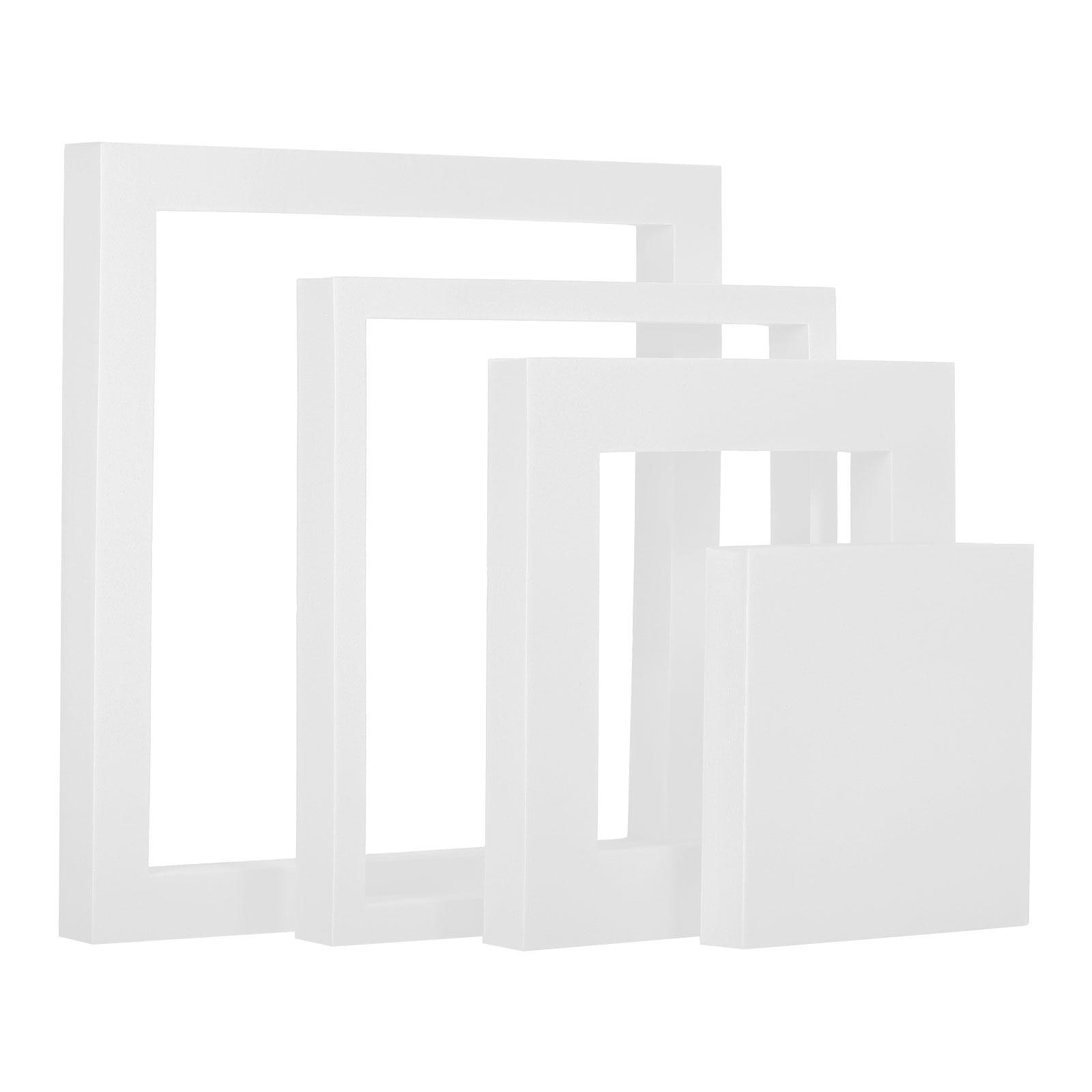 White Geometric Cube Square Photo Background Scenography Set