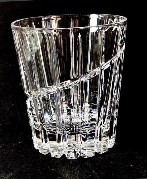 Set Of 4 Mikasa Uptown, Double Old Fashioned Glasses -Crystal/ NWOT