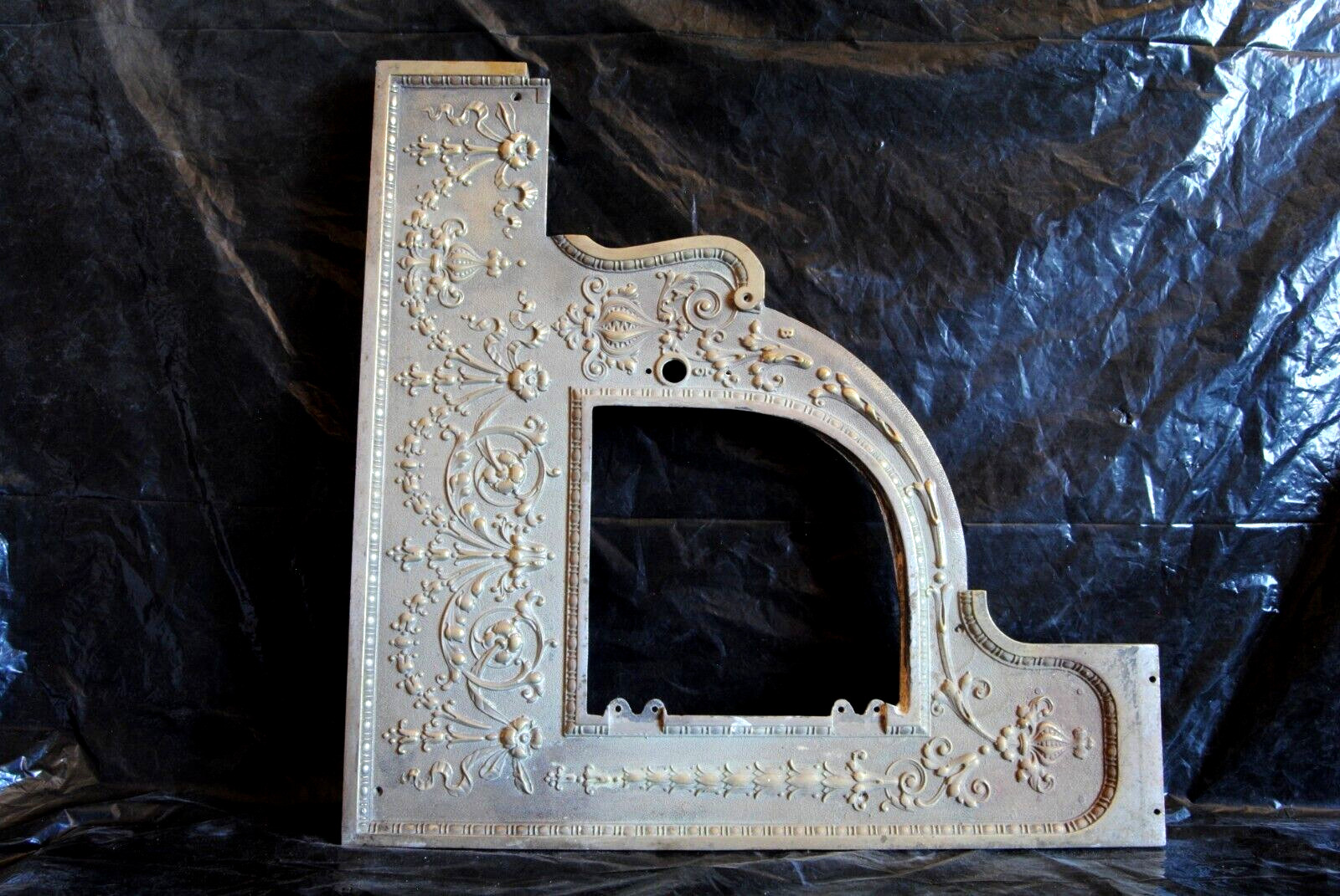 45-3/4 national cash register brass left side cover antique