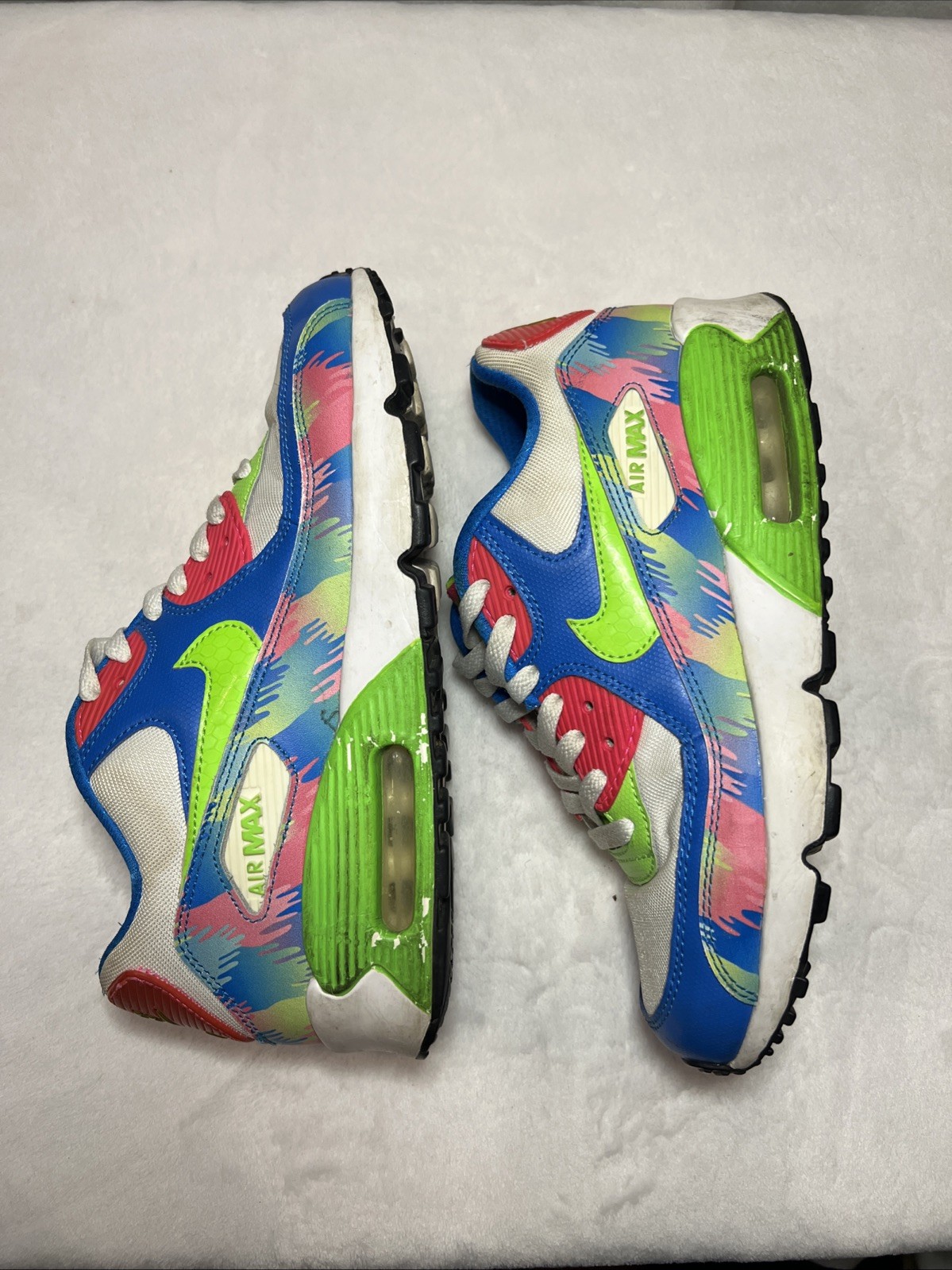 Nike Air Max 90 Lahar Escape GS Youth Size 6Y Blue Pink Green Sneakers
