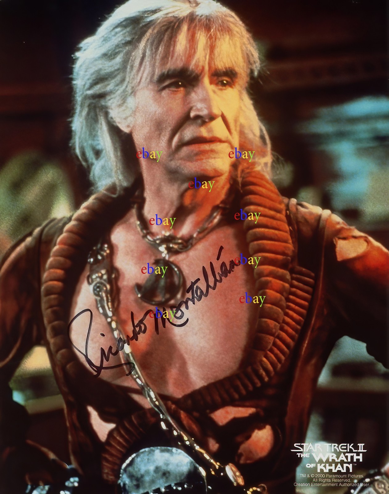 Ricardo Montalban Star Trek II The Wrath of Khan Signed 8x10 Photo Reprint
