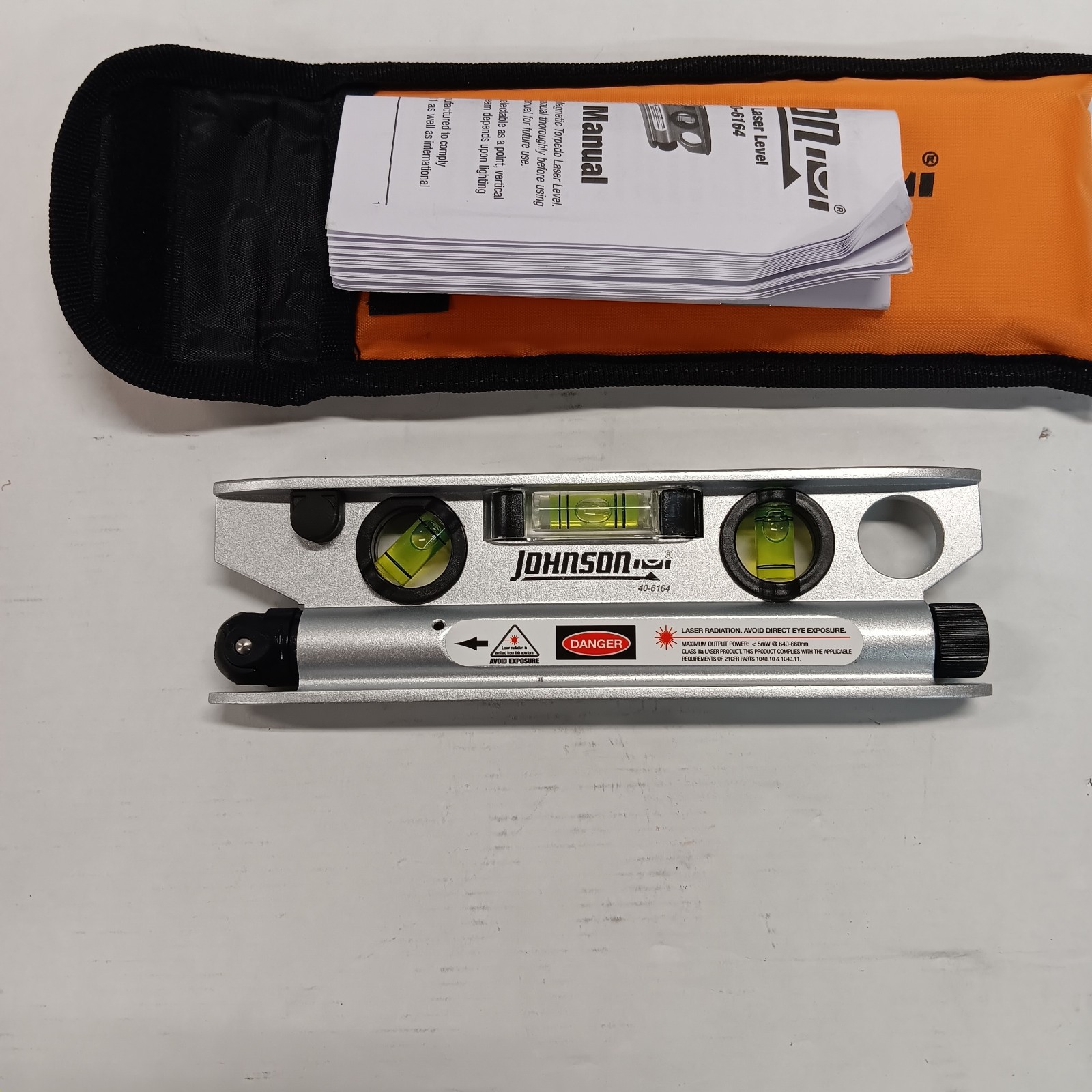 Johnson Magnetic Laser Level  Model 40-6164  7 1/2 In