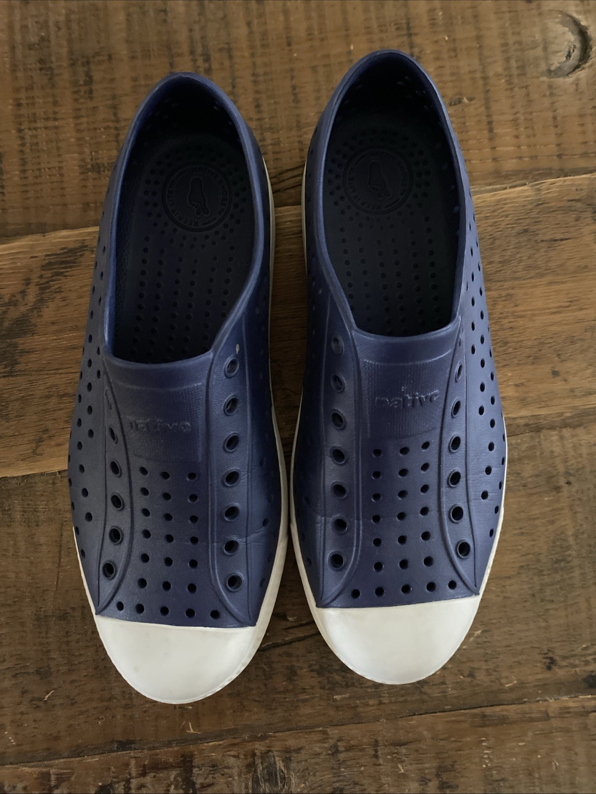 Native Unisex Jefferson Water Shoes Navy Blue Junior 6 J6