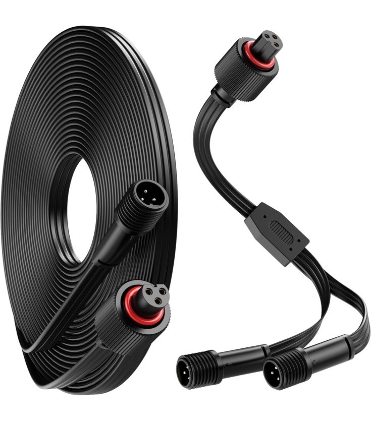 13FT. Extension Cable for Govee Permanent Outdoor Lights, Waterproof