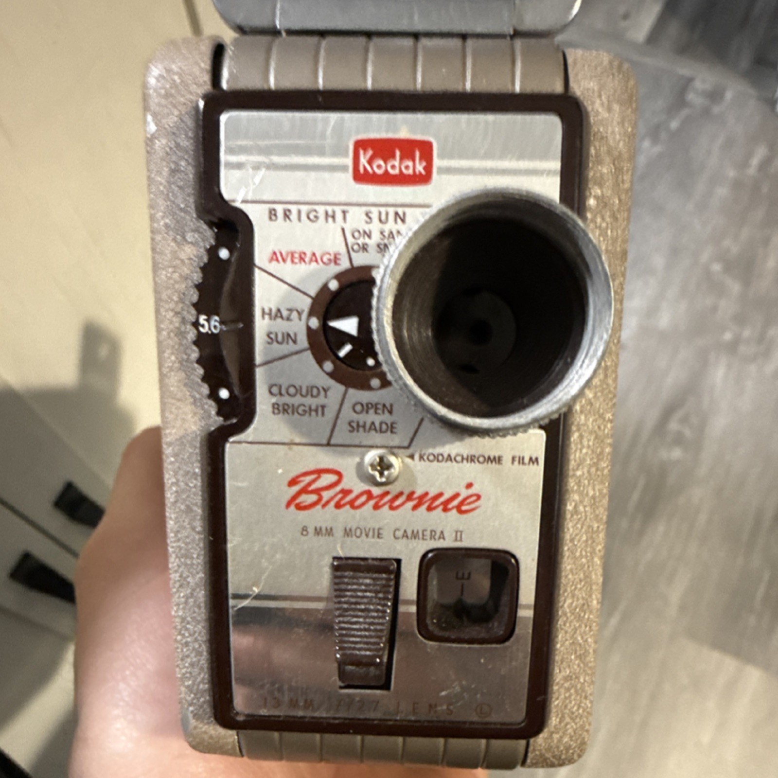 Kodak Brownie II Non Reflex Vintage Standard 8mm Movie Camera Brown Standard 8mm