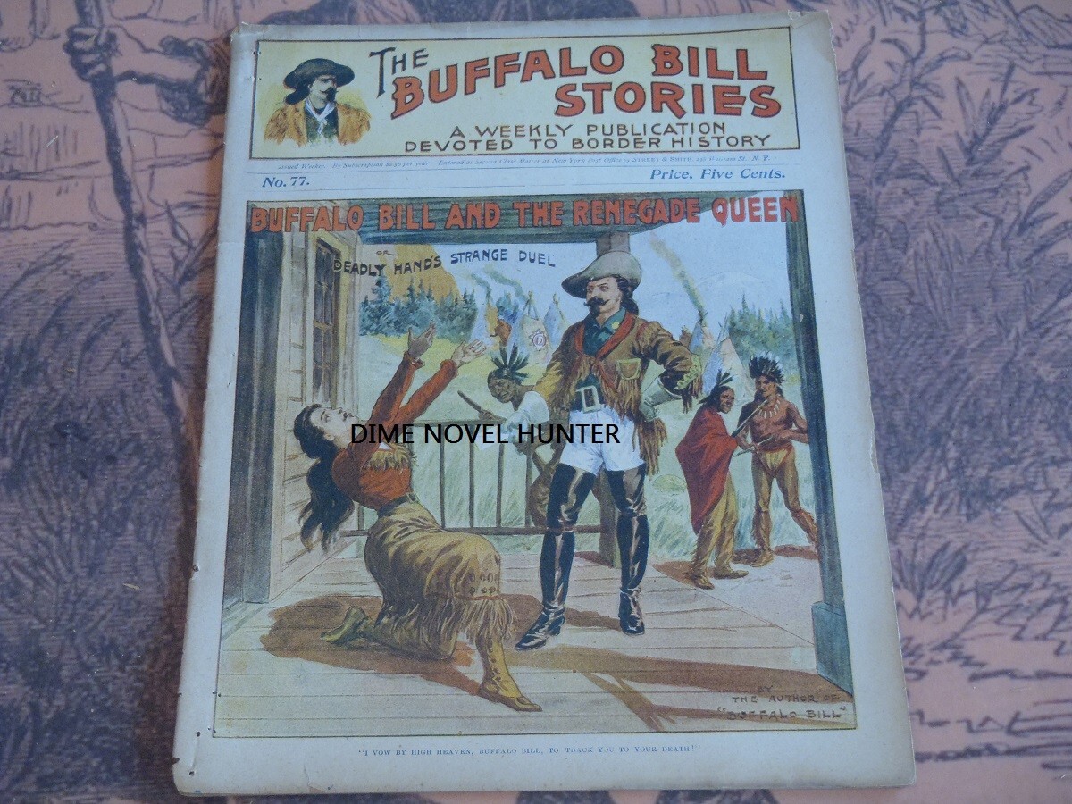 VG BUFFALO BILL STORIES #77 EARLY ISSUE RENEGADE QUEEN COVER DIME NOVEL