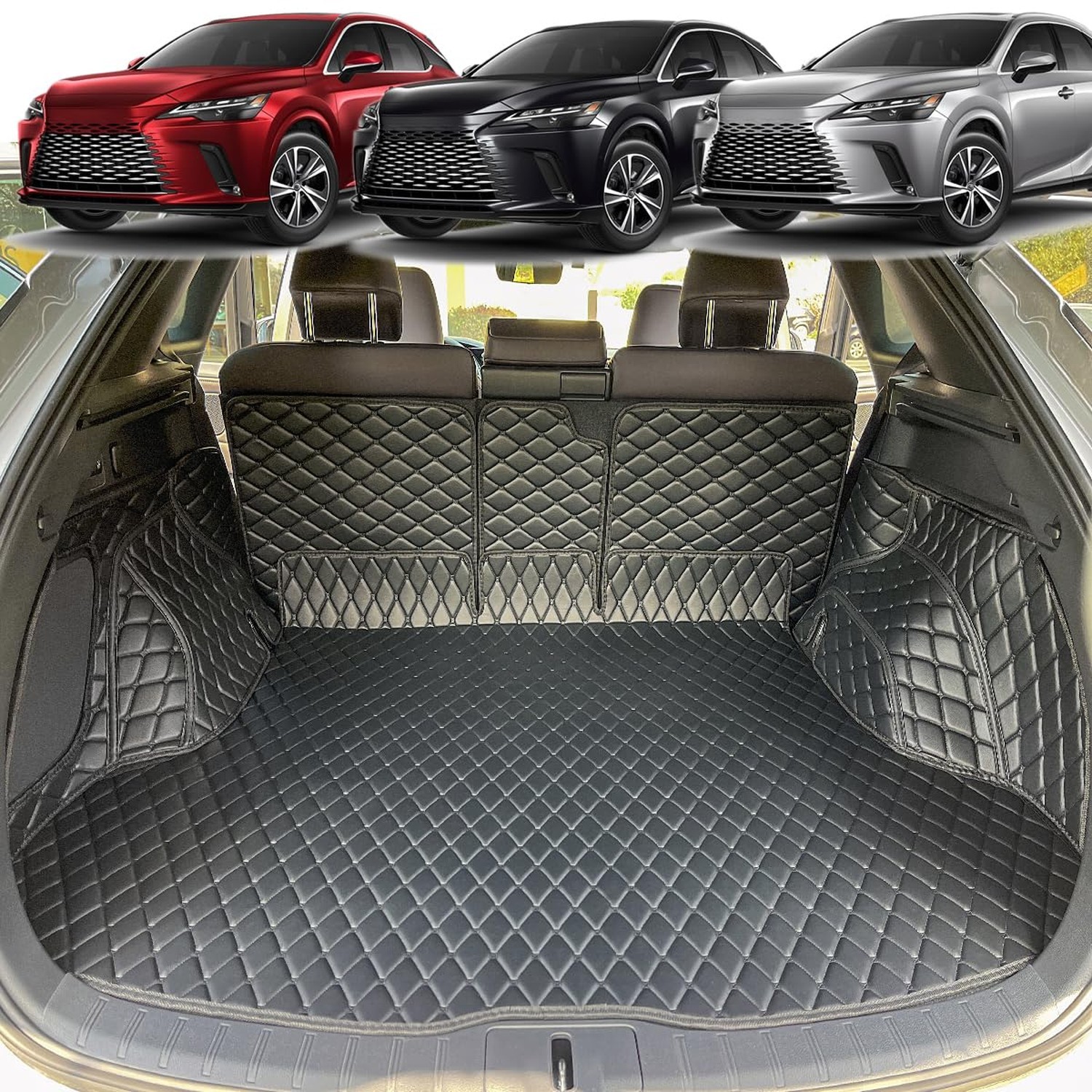 Cargo Mat for 2023-2026 Lexus RX350 RX350H RX450H RX500H Trunk Mat and Rear B...