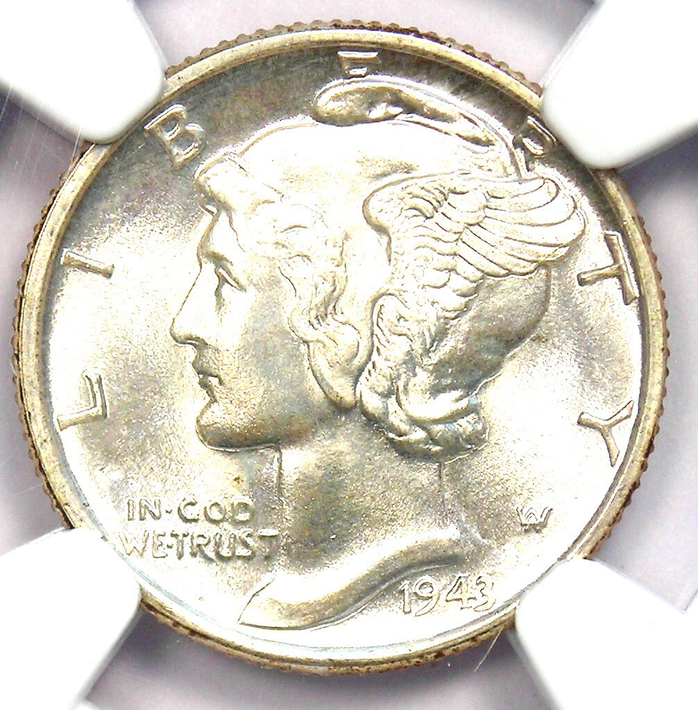 1943-D Mercury Dime 10C Coin - Certified NGC MS68 FB - $1,450 Value!