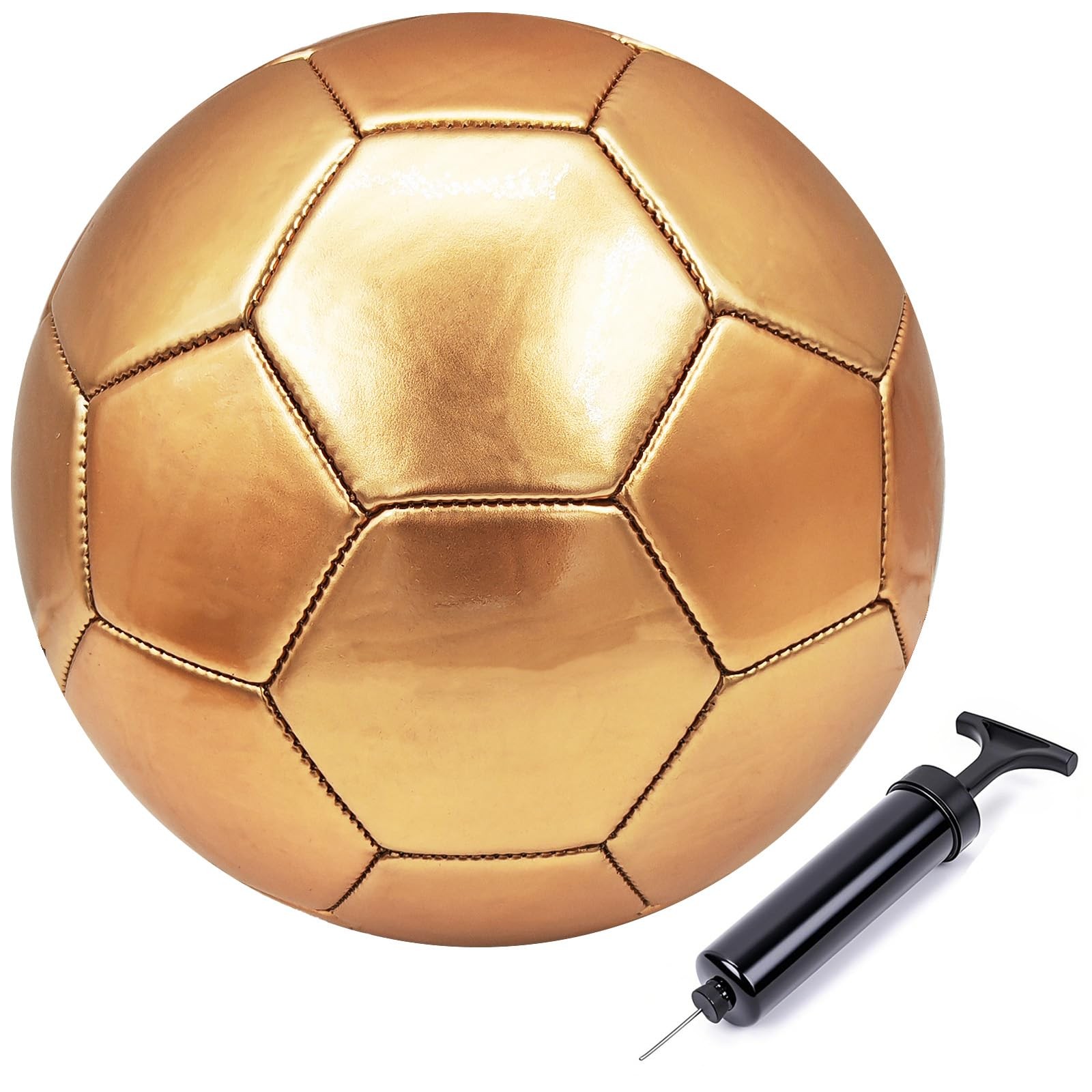 Todosports Soccer Ball Size 3 4 5 DIY Craft Boys Girls 3, Rose Golden 