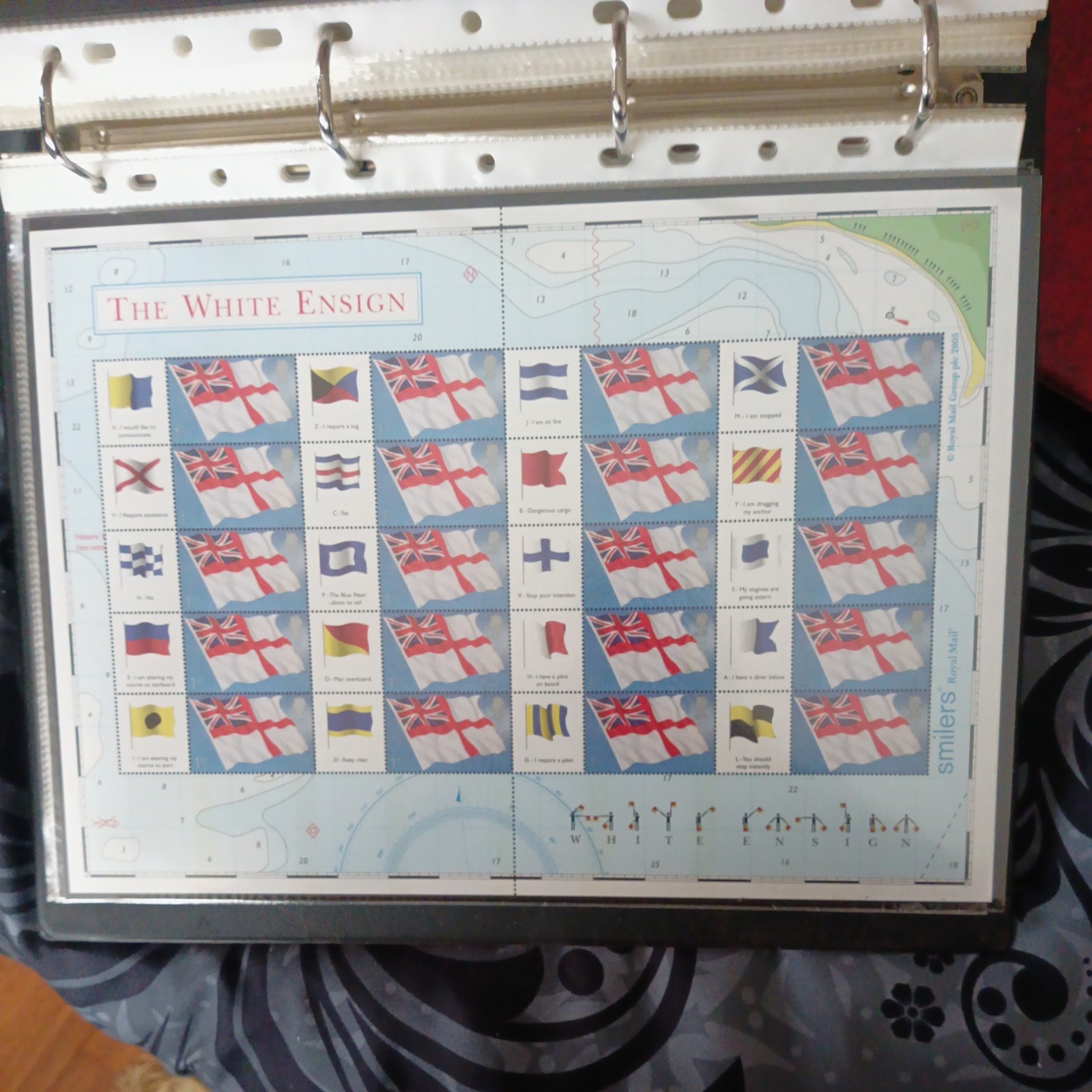 2005 QEII GB The White Ensign 20x 1st Class Stamps LS25 Smilers Sheet UM MNH