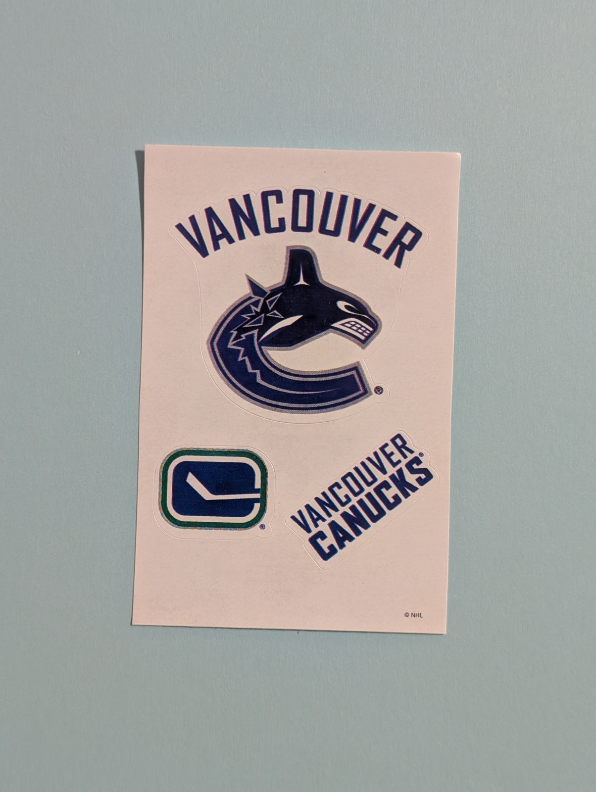 Vancouver Canucks Logo Sticker - 2013 NHL Vending Sports Series - Ice Hockey