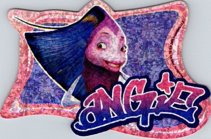 2004 Shark Tale Vending Machine Sticker Sandylion Prismatic Angie