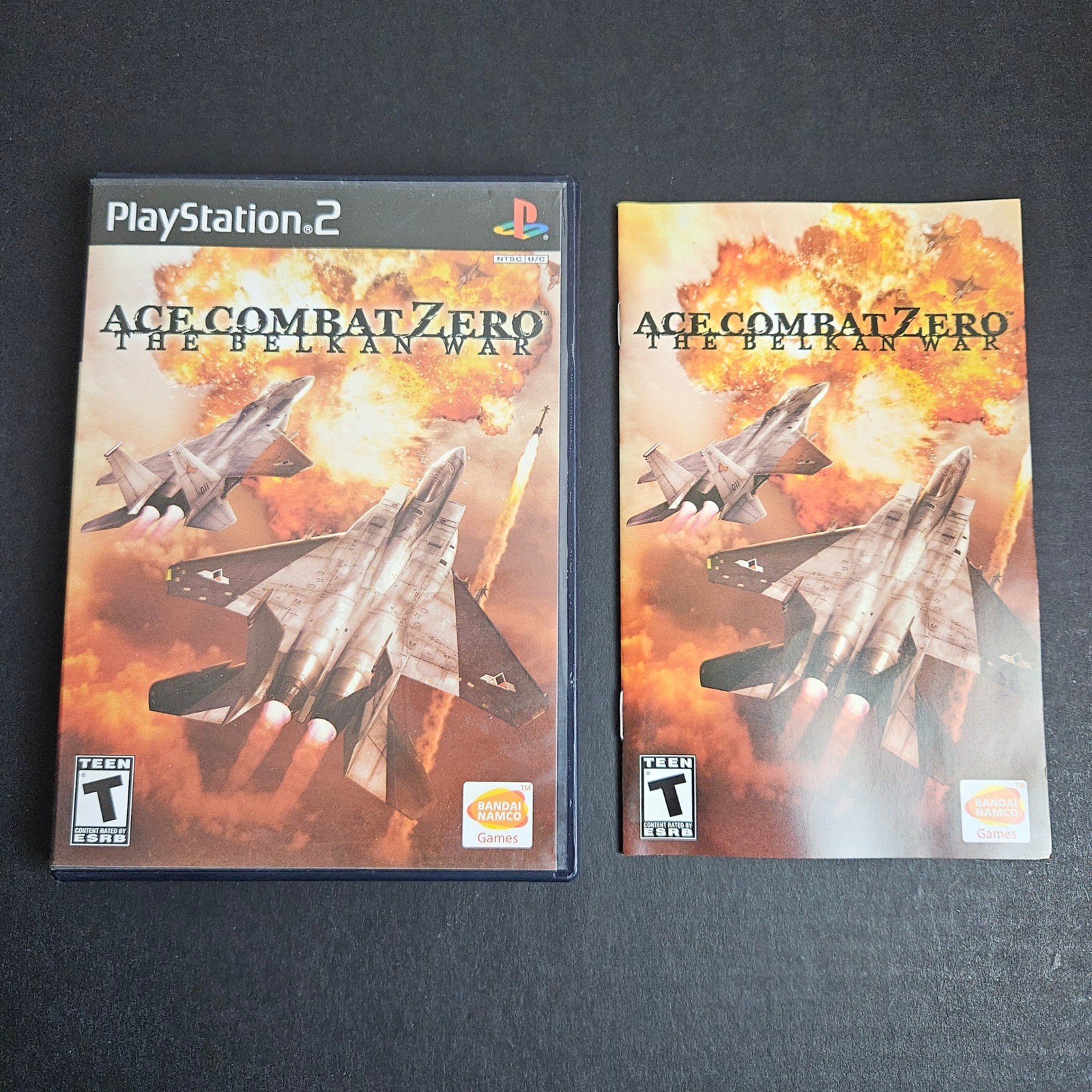 Bandai Namco Ace Combat Zero The Belkan War PS2 CASE & MANUAL ONLY NO GAME DISC