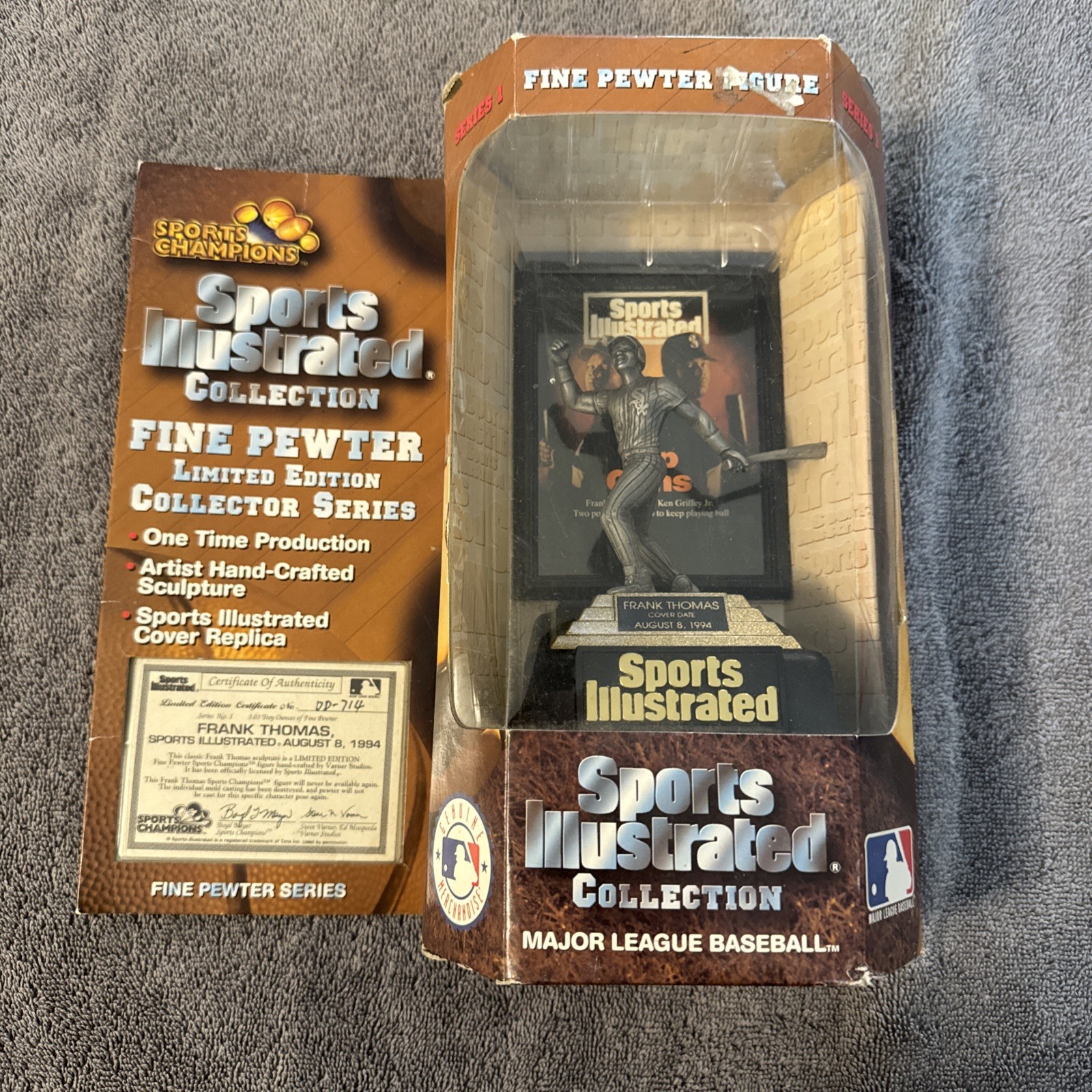 Frank Thomas Sports illustrated Collection Fine Pewter Figures Chicago Whitesox
