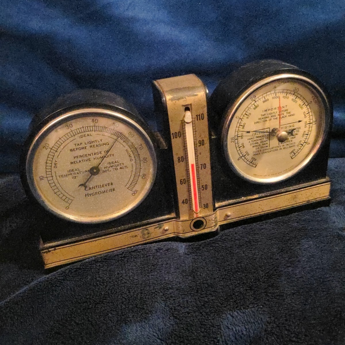 Swift Anderson Barometer Cantilever Weather Station Hygrometer Thermometer