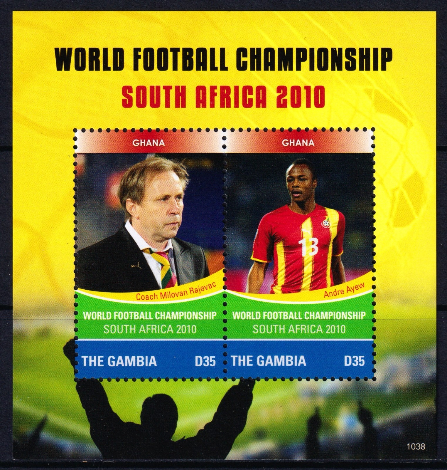 Gambia 2010 World Cup Soccer Championships Mint MNH Miniature Sheet SC 3315