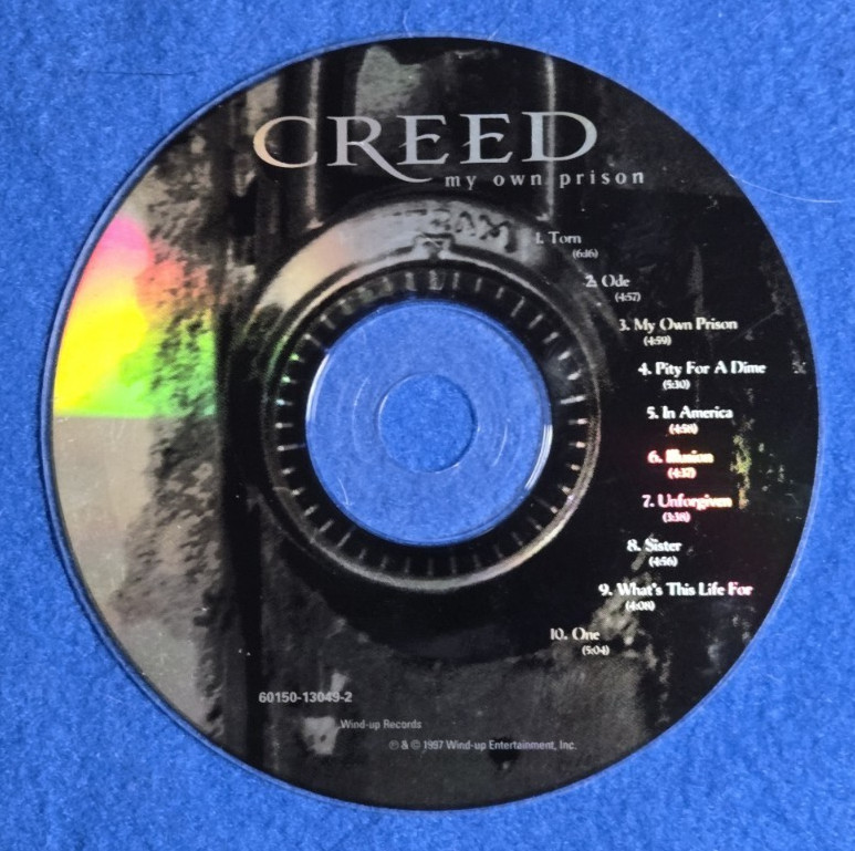CREED - MY OWN PRISON - MUSIC CD ONLY - PERFECT FOR A REPLACEMENT