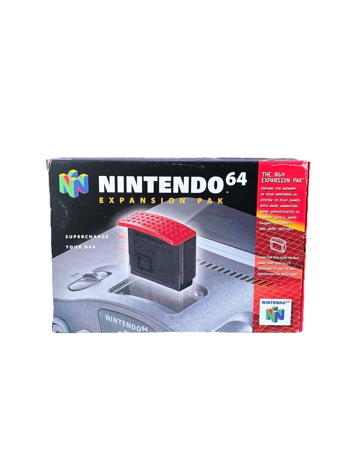 N64 Nintendo 64 VTG Expansion Pak Box NUS A TB & Inserts & Tray Only NO PAK INCD