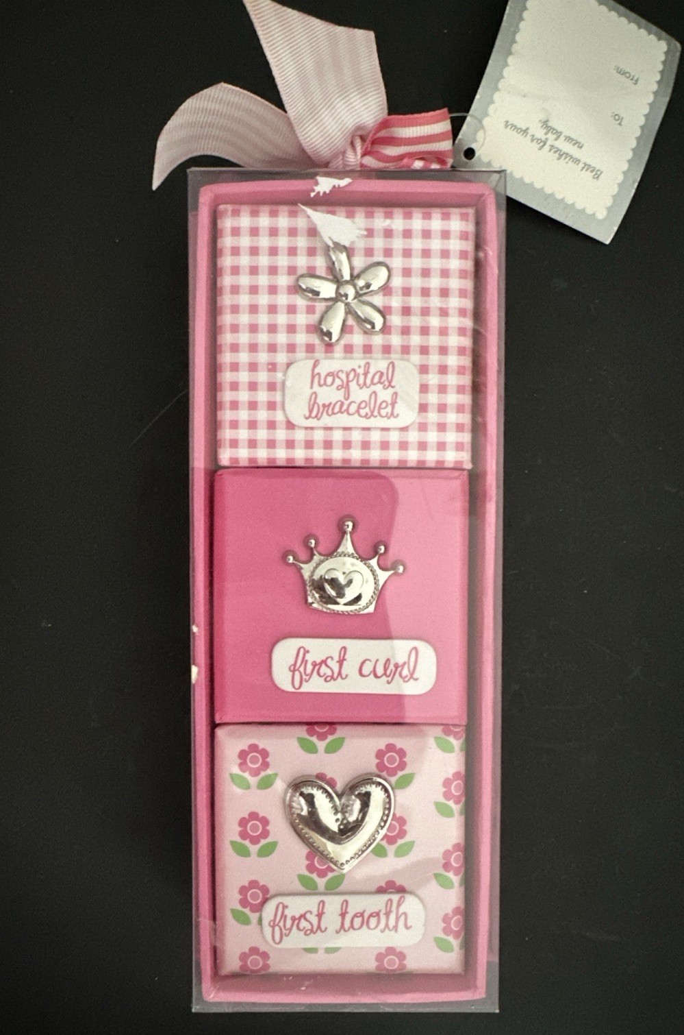 First Impressions New Baby First Curl Tooth Birth Pink Girl Box Macy's 2013 Gift