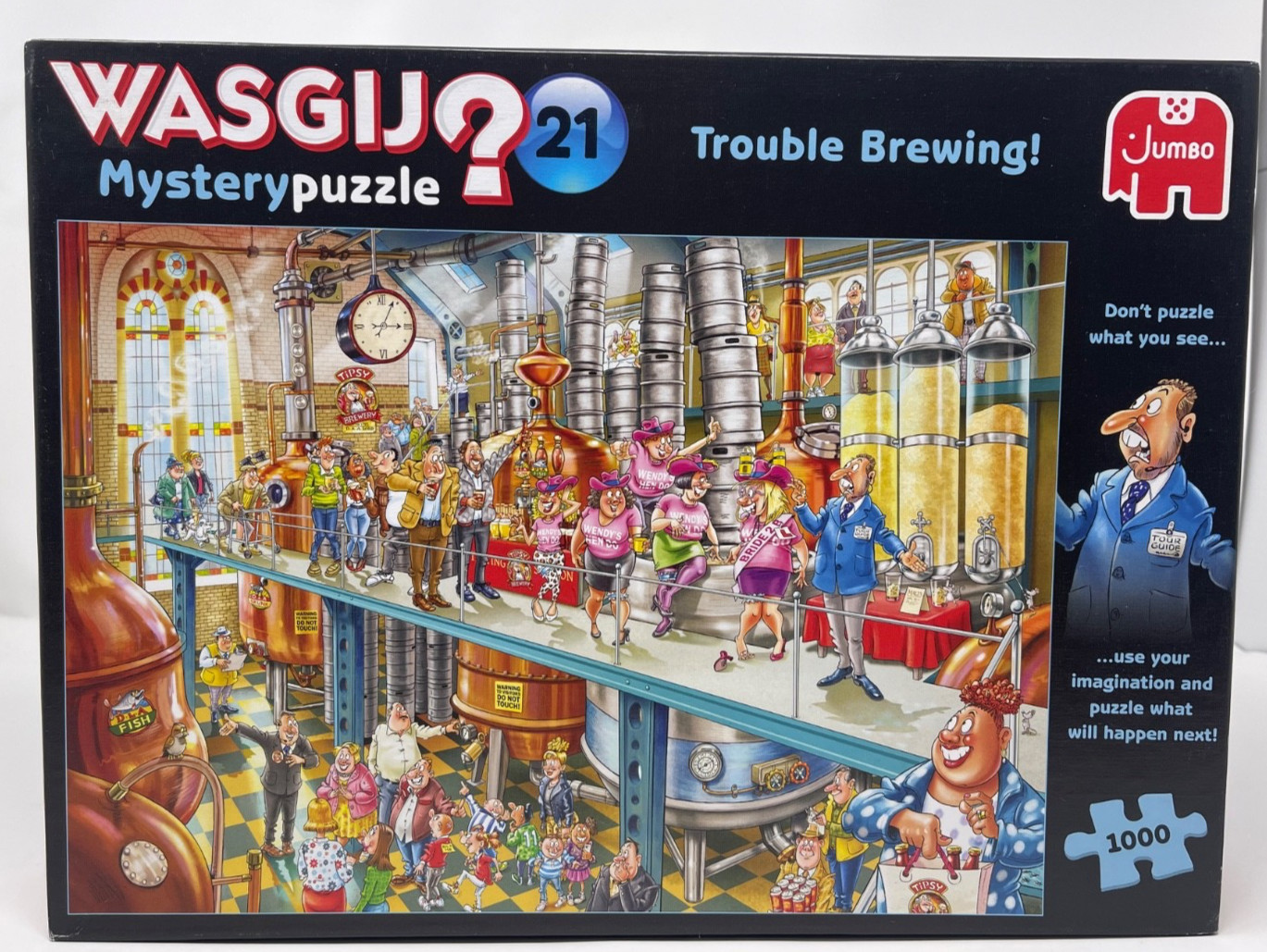 Jumbo ~ Wasgij? Mystery Puzzle #21 Trouble Brewing! [2021] ~ 1000 Pieces