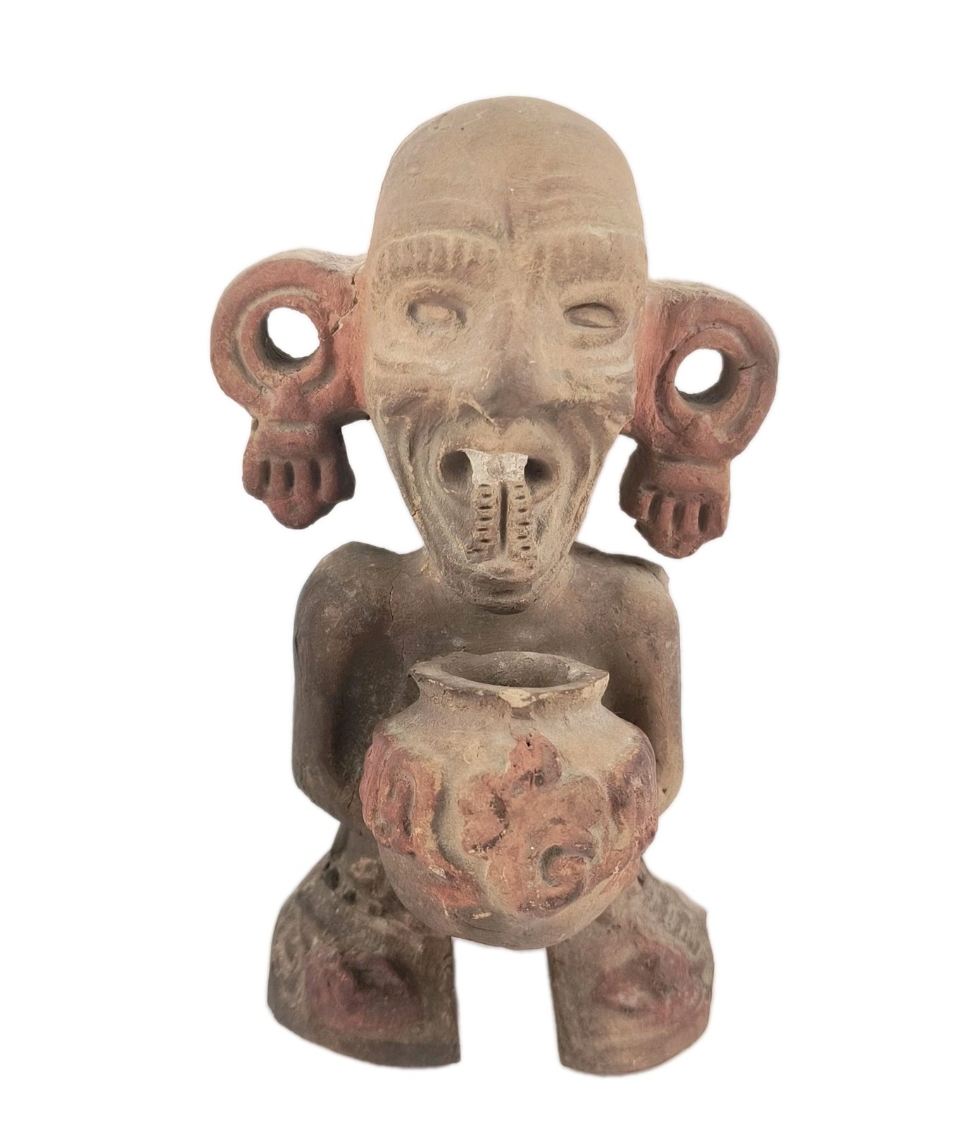 Vintage 1949 Aztec Idol from San Juan De Teotihuacan Mexico Mexican Folk Art 