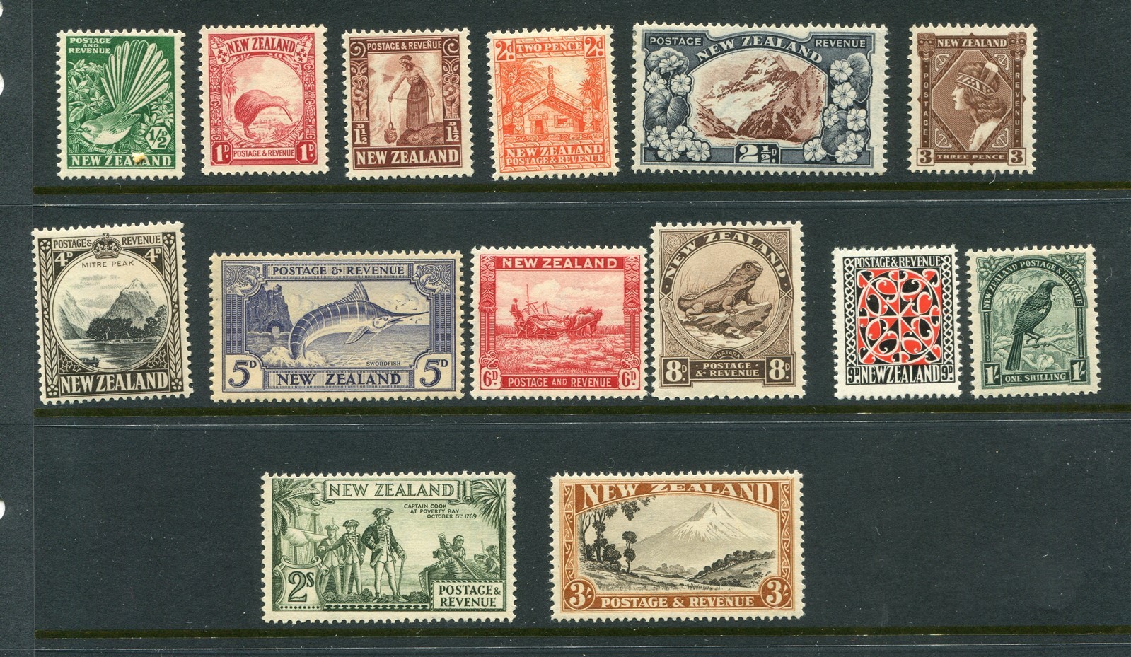 New Zealand #203-216 Birds Complete Set [Mint Never Hinged, 207 214 MLH]