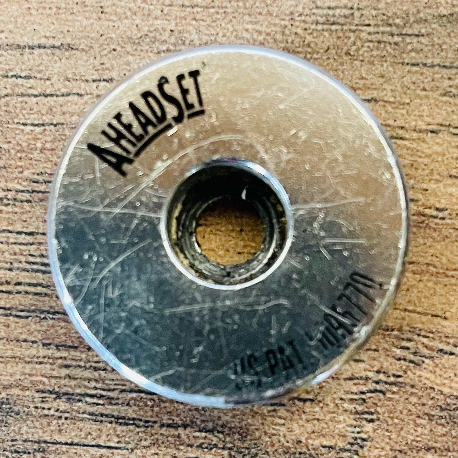 Dia Compe Headset 1 1/8 Threadless Headset Top Cap Silver Aluminum Black