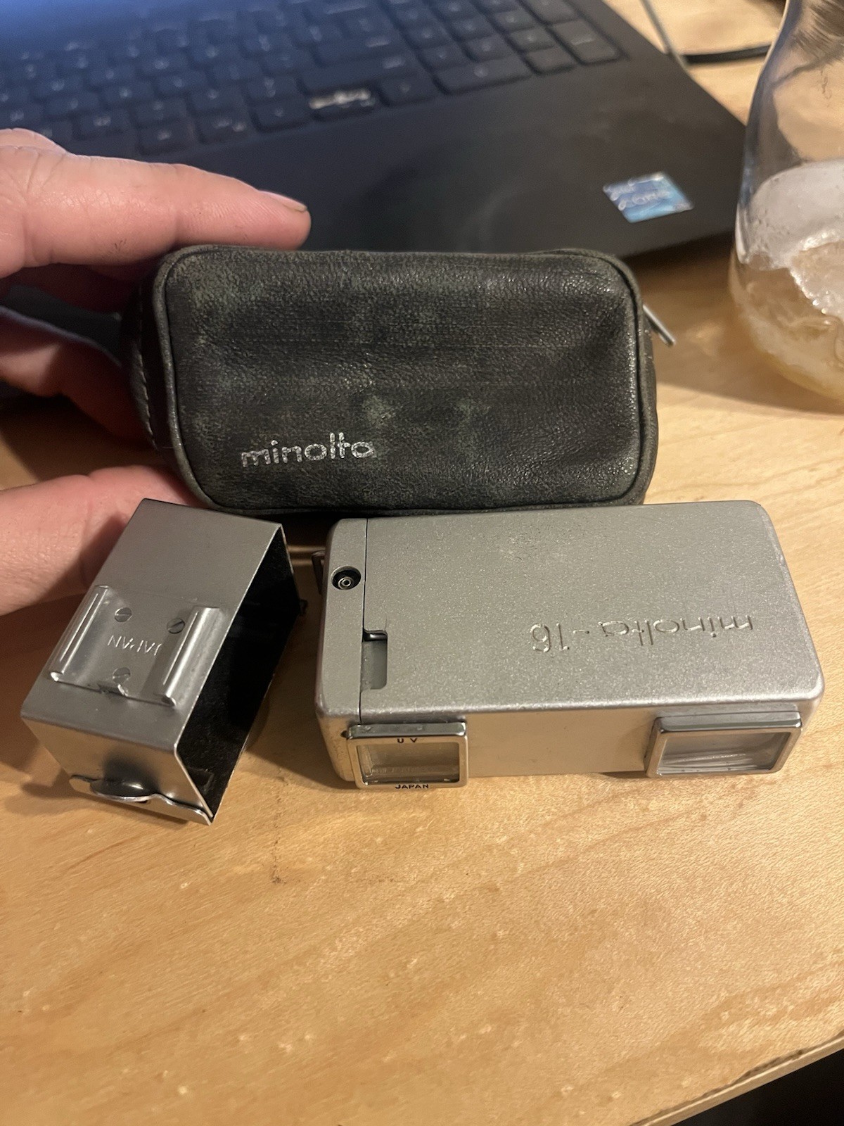 Vintage Subminiature Minolta 16 Mini Film Spy Camera Working + Film 50 D 100 D