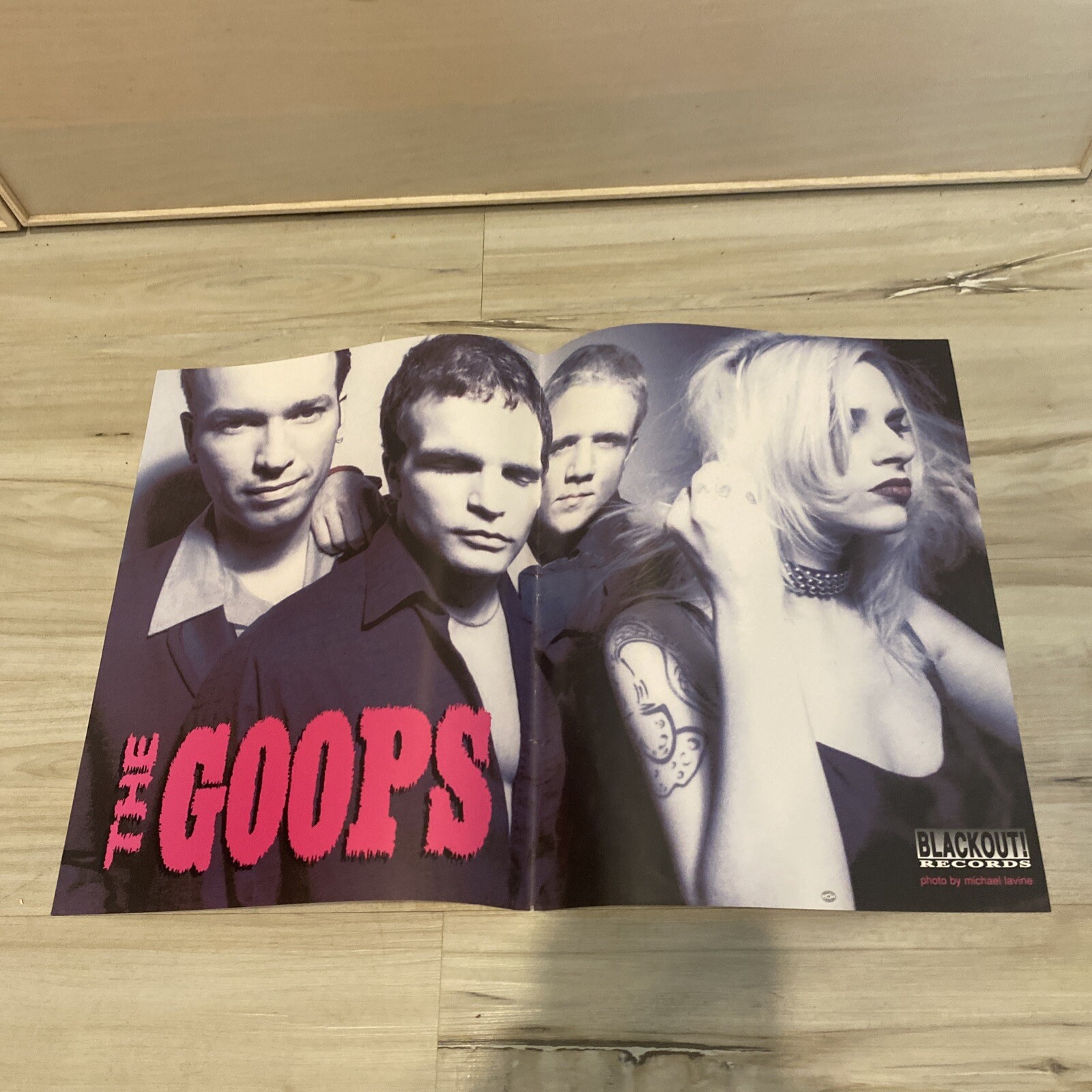 The Goops  Poster 1994 Michael Lavine Photo Blackout Records Punk Rock 11x17”