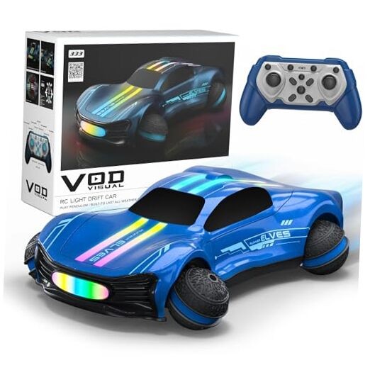 Remote Control Car for Kids, RC Stunt Car with Drift Wheels, 360° Spins & 