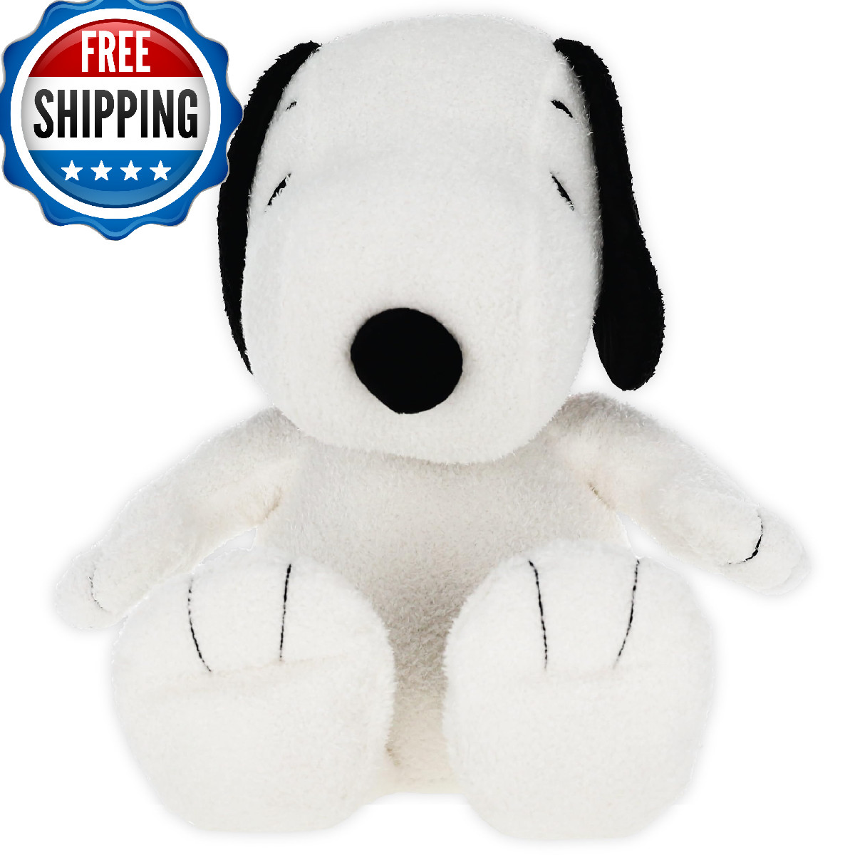 Kids Preferred Peanuts Snoopy Cuteeze Plush - Embroidered Details & Crinkle Feet