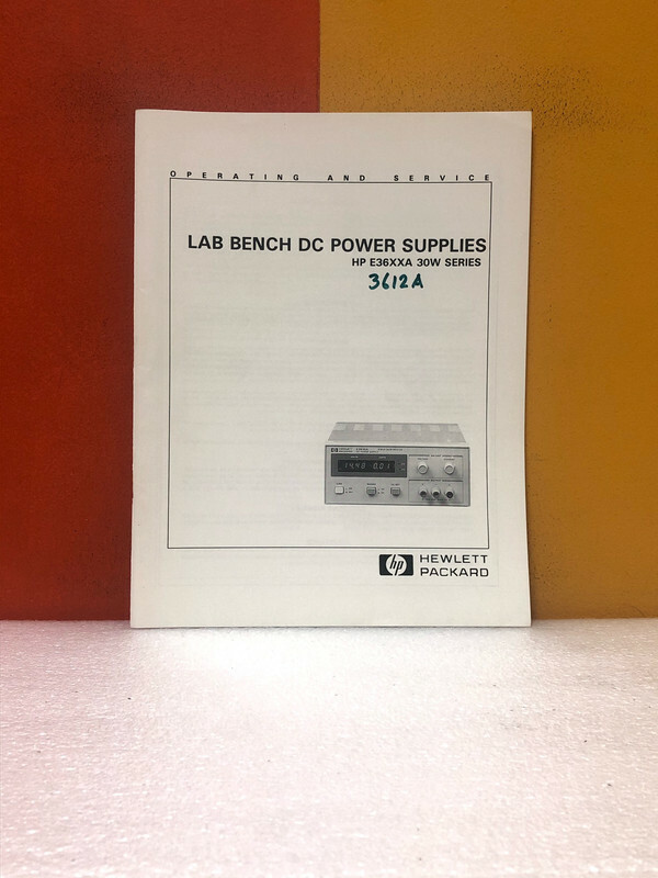 HP 5959-5304 E361xA 30W Bench Series DC Power Supplies Operating/Service Manual