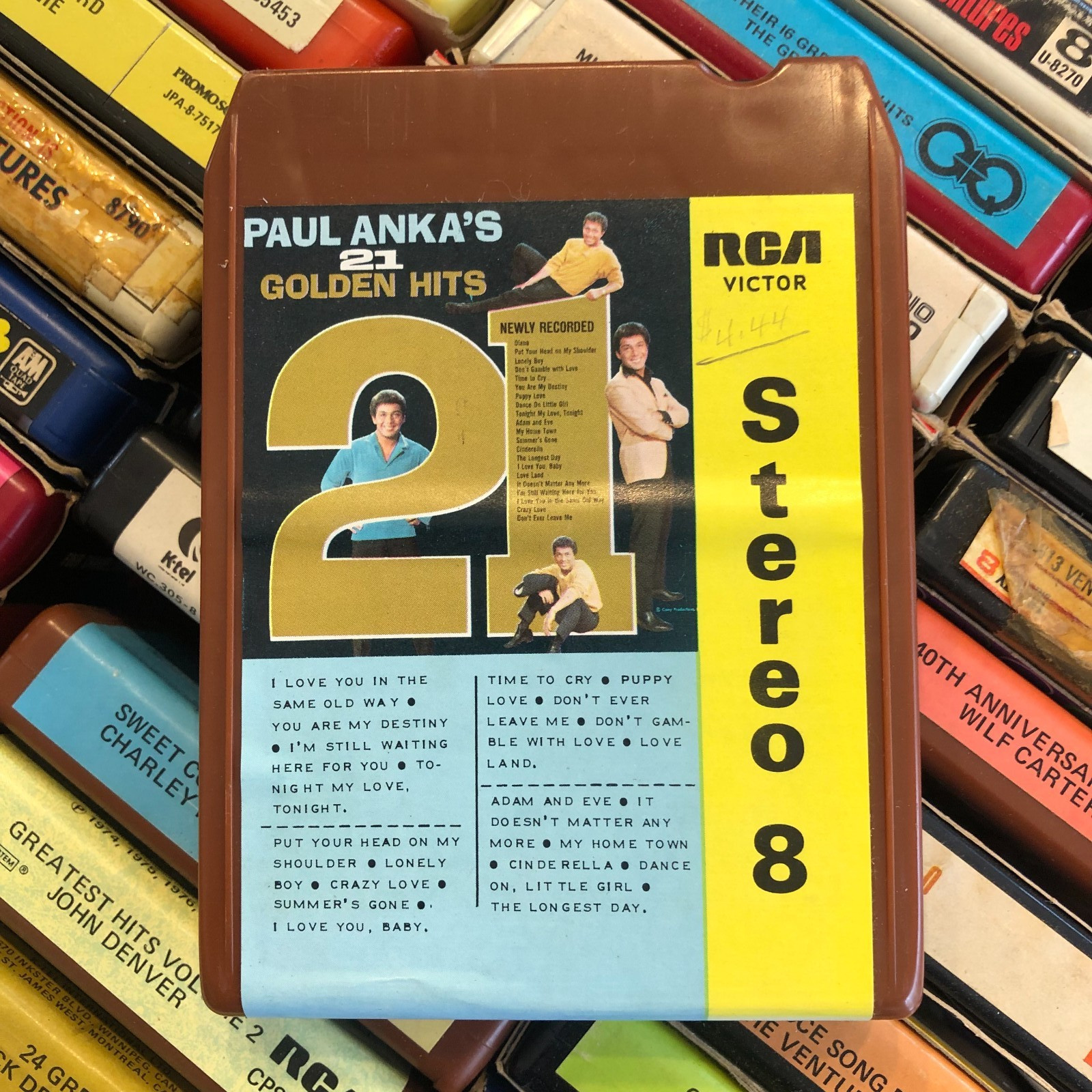 Paul Anka : 21 Golden hits, 8 Track Tape CANADA
