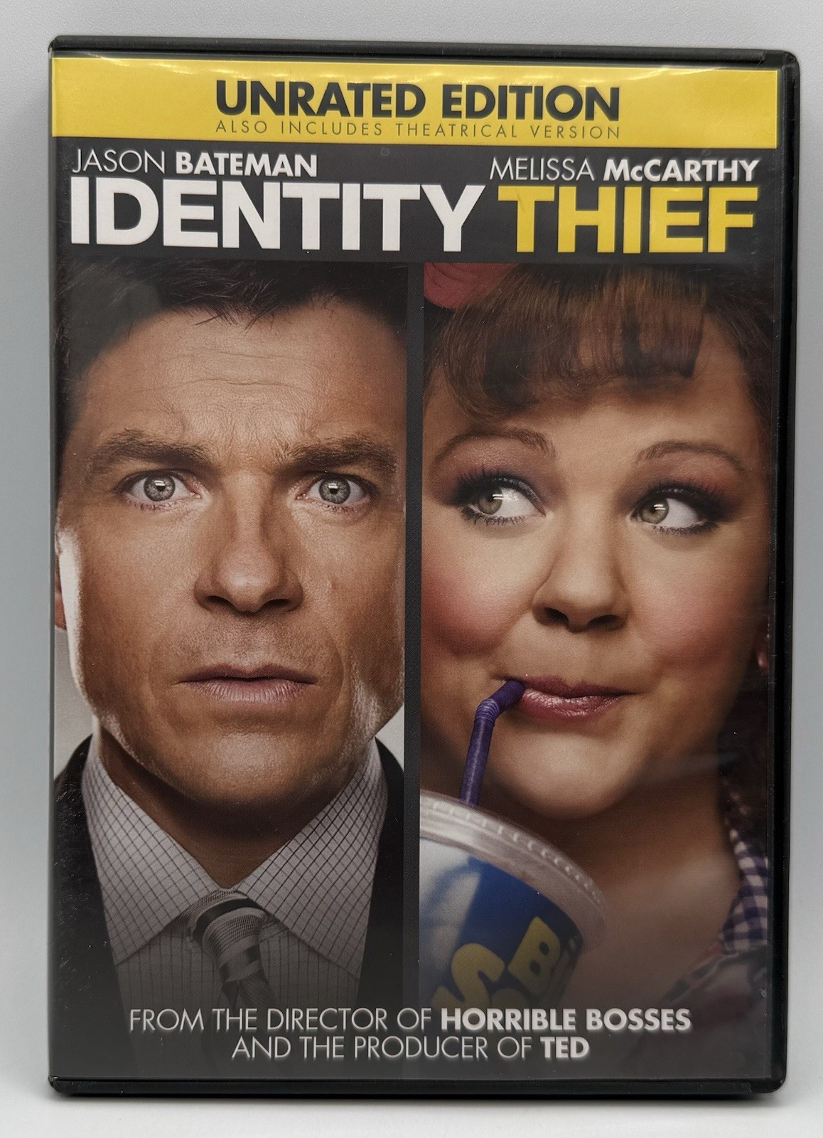 Identity Thief Unrated DVD Widescreen Jason Bateman Melissa McCarthy 2013