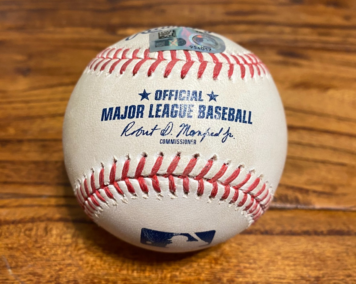 Christian Koss Giants Game Used Baseball 6/20/2025 v Red Sox Hit RBI DOUBLE PLAY