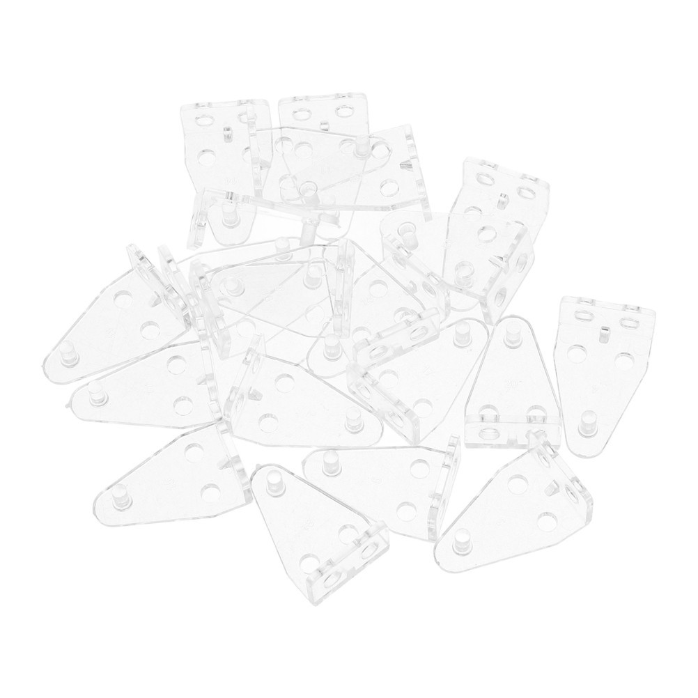 20 Pcs Venetian Blind Tilt Hook Plastic Curtain Hook Sliding Wheel Pulley