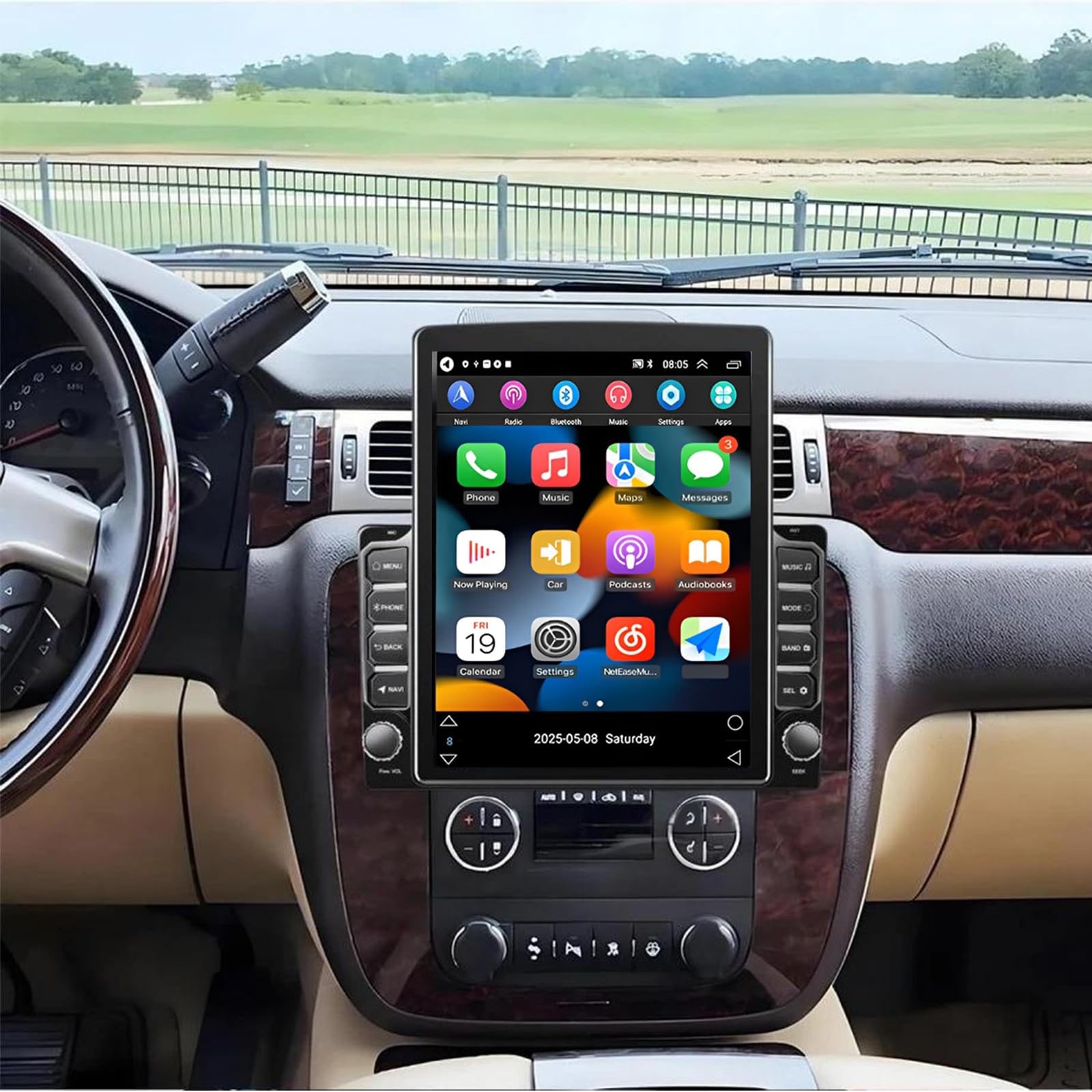 9.7 Inch Touchscreen Car Stereo Android 13 Double Din Carplay Android Auto