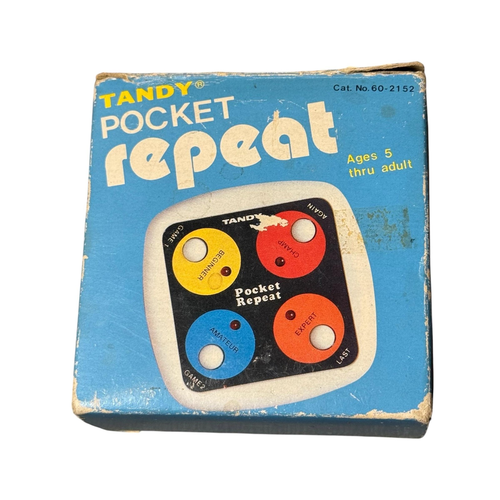 Vintage Tandy Pocket Repeat Handheld Electronic Game w/ Box Manual Radio Shack