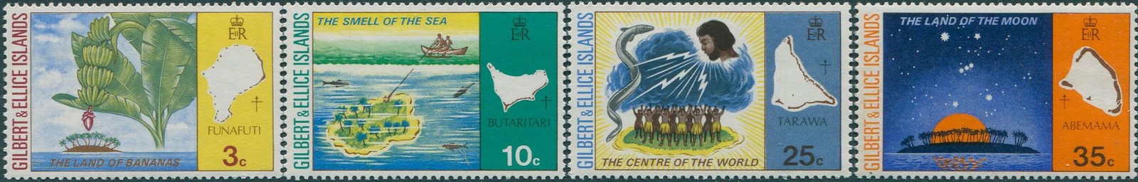 Gilbert & Ellice Islands 1973 SG213-216 Legends of Island Names set MNH