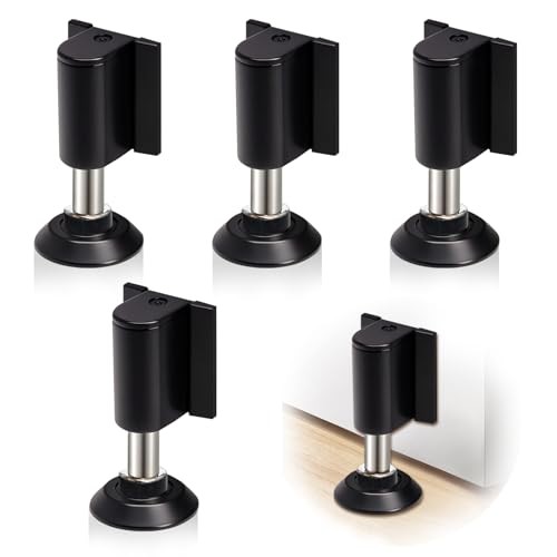 4 Pack Magnetic Door Stoppers Retractable Bottom of Door 2026 New Drilled 