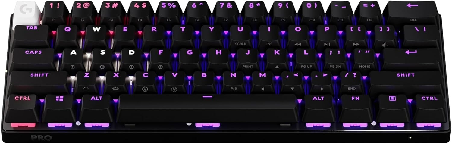 Logitech G PRO X 60 LIGHTSPEED Wireless RGB Gaming Keyboard Black 920011902