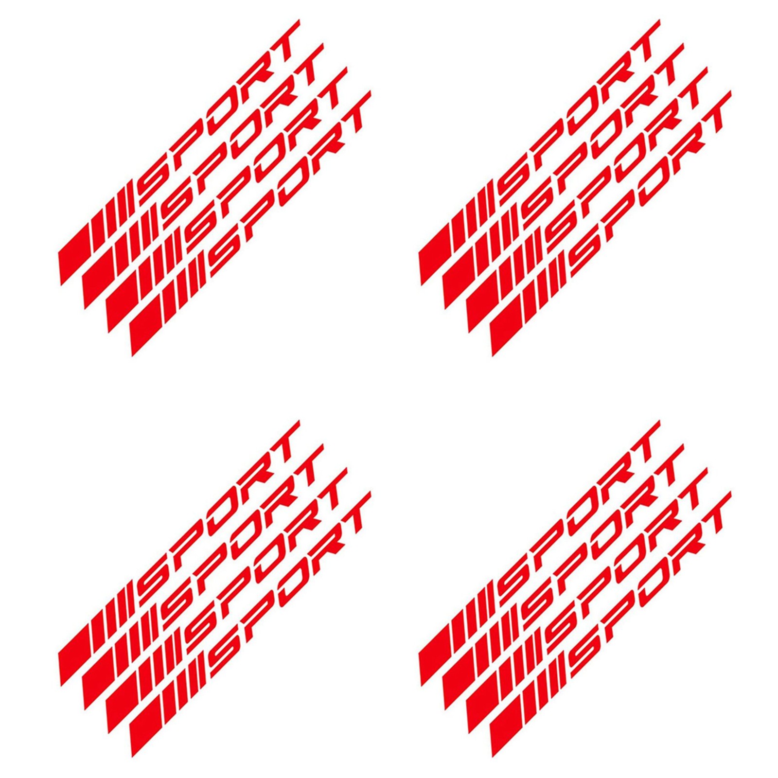 Sport Decal Sticker Wheels Rims Racing Car Sticker Self Adhesive Car Door3481