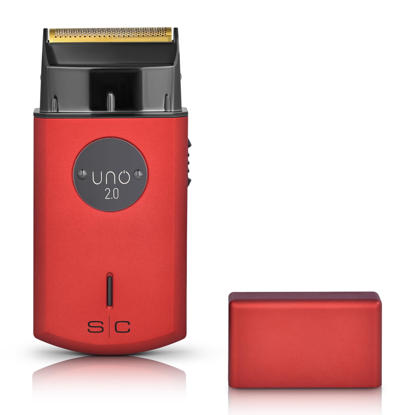 StyleCraft Uno 2.0 Cordless Single Foil Shaver, Mini Travel Red Shaver 