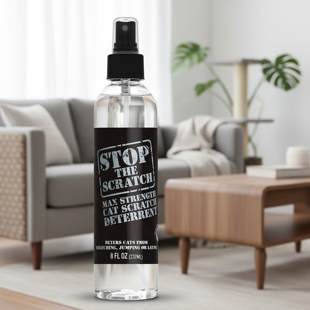 Rosemary Oil Cat Spray - 8oz Scratch Deterrent for Home Furniture Protection