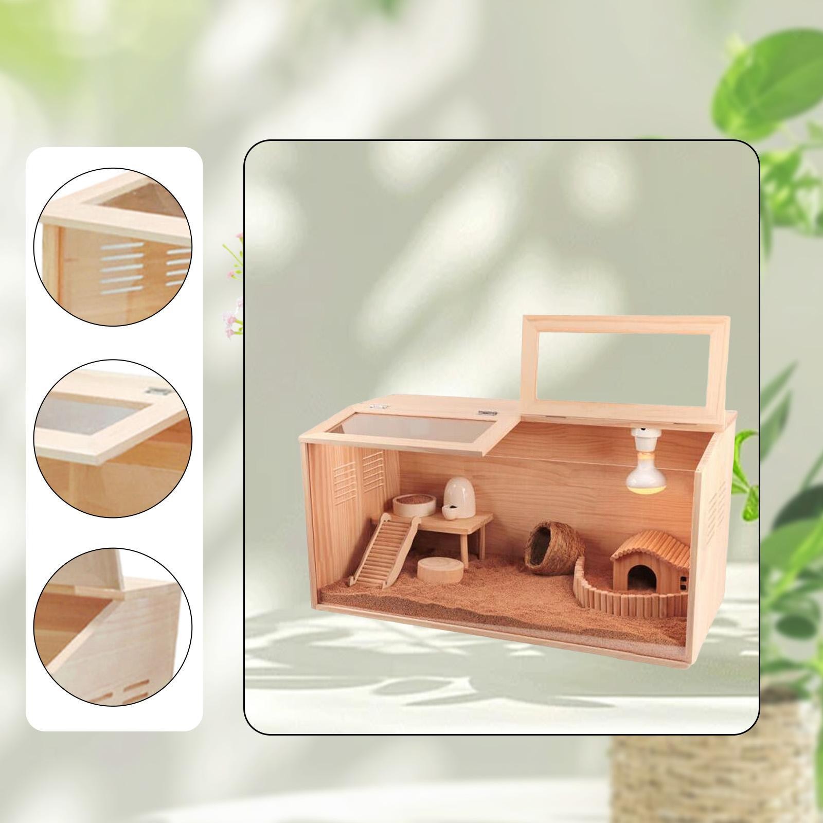 Chicken Brooder Box Small Chicken Coop Double Doors Transparent Sturdy