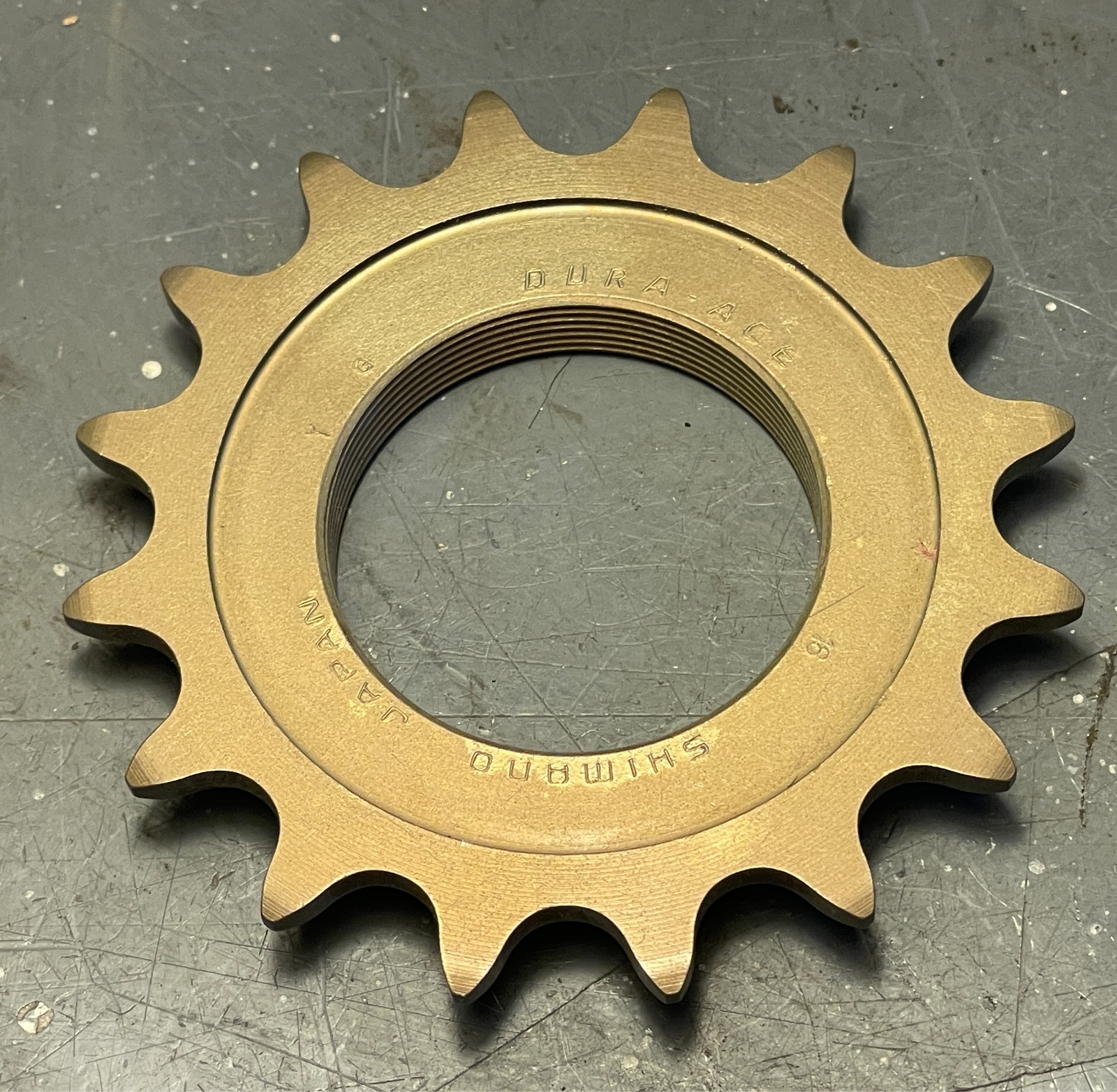 Vintage NOS Rare 70's Shimano DURA-ACE 16t ALLOY Track Cog Eng. Thread