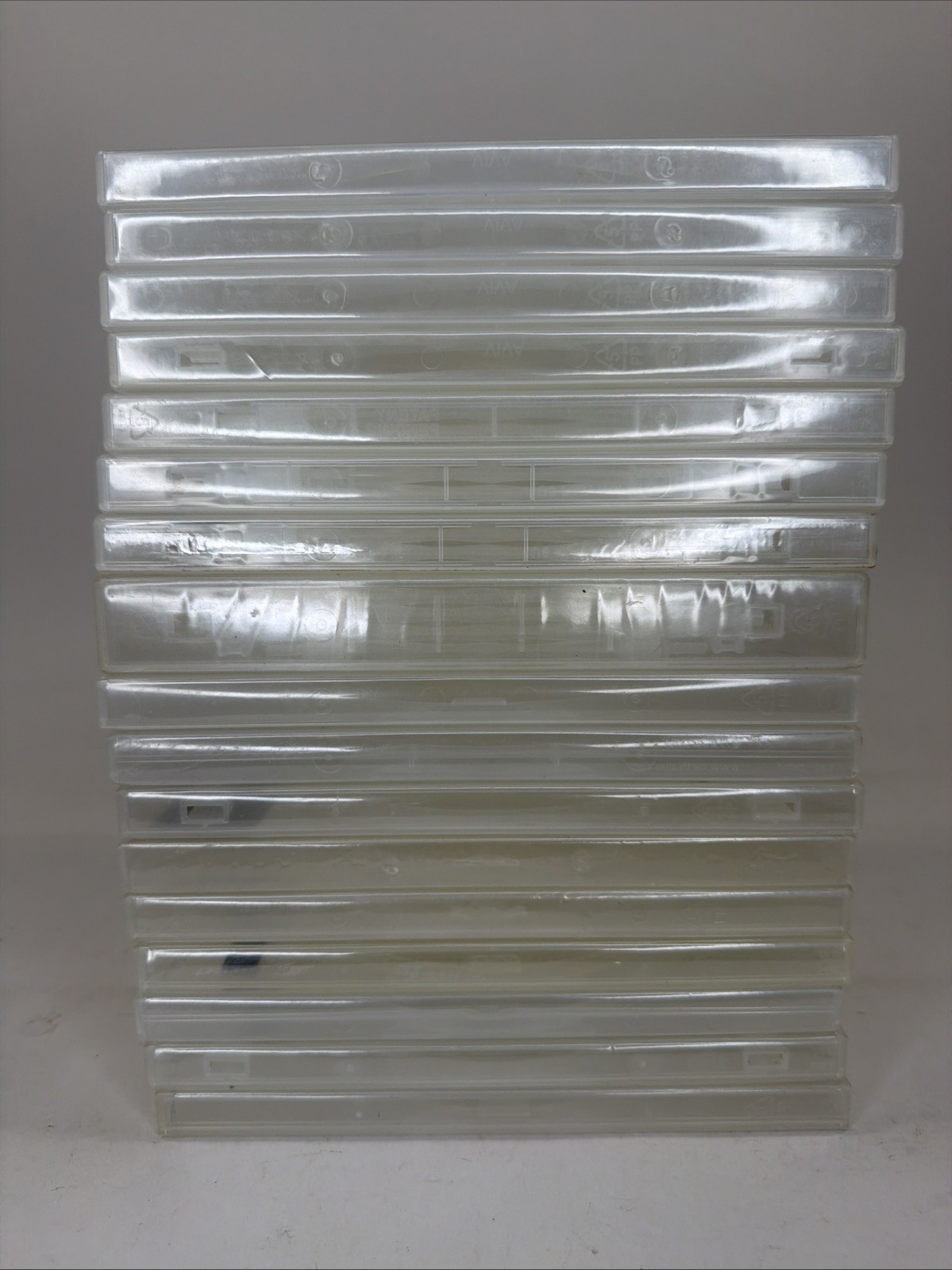Lot of 17 Empty Clear DVD Cases, Singles and Multi-Disc GREAT CONDITION